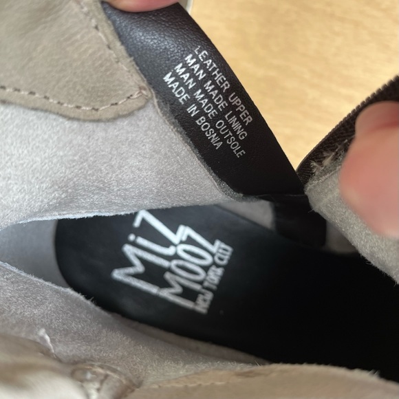 Miz Mooz Swish Leather Ankle Boots In Pebble Sz 40(9-9.5) - Picture 9 of 16